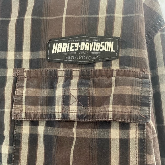 Harley-Davidson Men’s Long Sleeve Button Down Long Sleeve Shirt. Size Medium - Picture 5 of 9